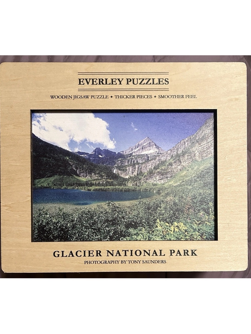 Everley Puzzles Wooden Jigsaw Puzzle “Glacier National Park” 300 Pcs 2023